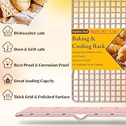 2PCS Cooling Racks for Cooking and Baking - 10" x