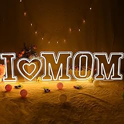 ATTNEON Letter I Neon Sign,Letter Lights 26