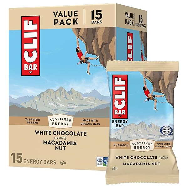 CLIF BAR – ENERGY PROTEIN BARS – WHITE...
