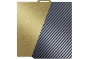 TIOPY 257x257mm Carbon Fiber PET+Textured PEI Build Plate, Hotbed Plate Spring Steel for Bambu-Lab X1/X1C/ X1E/P1P/P1S/P2S/A1