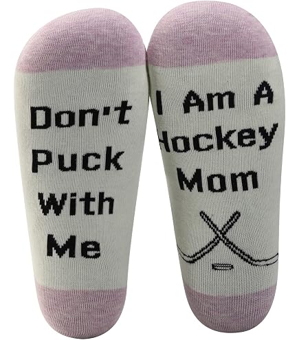 Hockey Mom Socks - Funny "Don't Puck With Me" Gift For Team Mom & Hockey Lovers