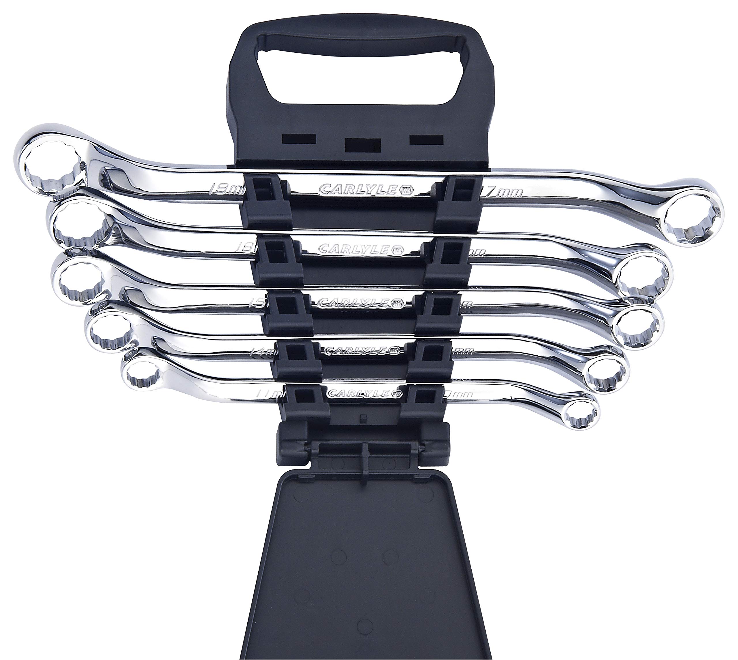 Carlyle Hand Tools Ring Spanner Set - Metric - 45 Deg Offset - 5 Piece Set