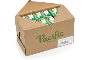 Pacific Foods Hemp Original Unsweetened Plant-Based Milk, Keto Friendly, 32 Fl Oz (Pack of 12)