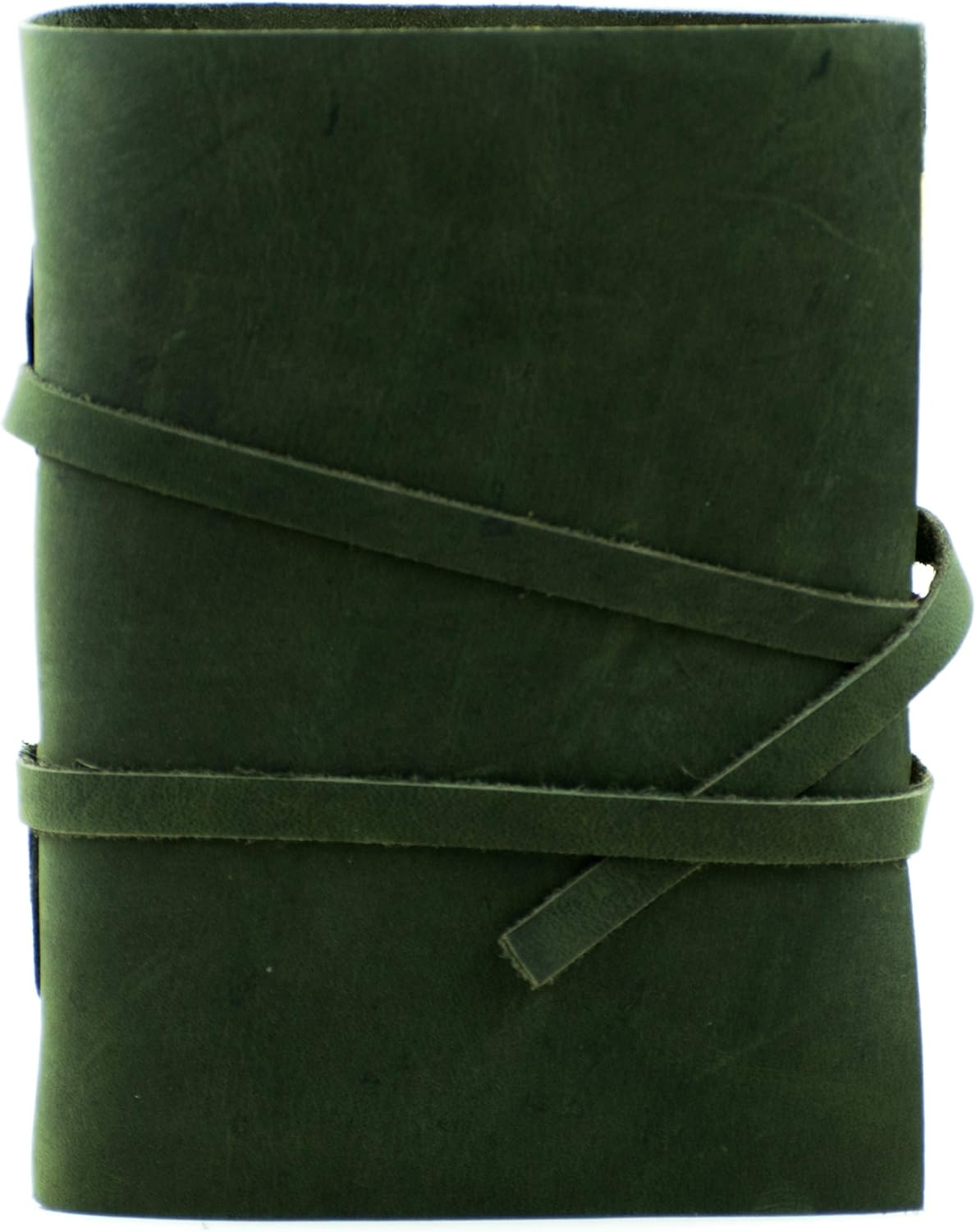 OVERDOSE Deckle Green Leather Journal