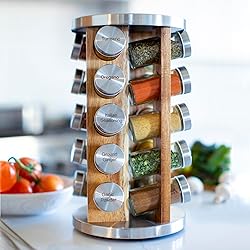 Orii 20 Jar Spice Rack with Spices Included - Tower