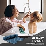 KEPLIN Premium Non-Slip Bath Mat 200 Suction Cups 40x100cm Dark Blue view 6