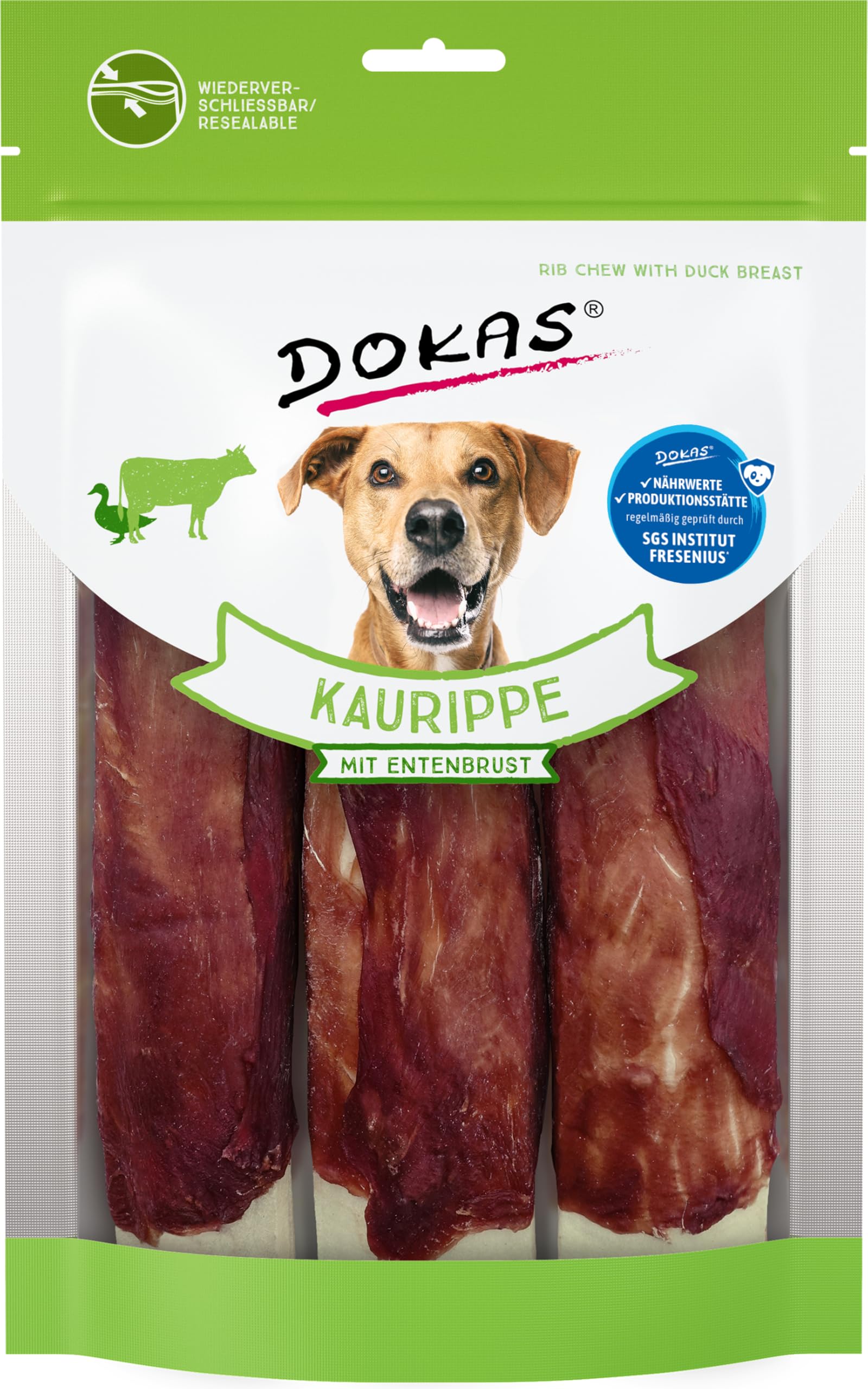 DOKAS Grain-Free Premium Dog Chew Snack - Ideal for Large Dogs