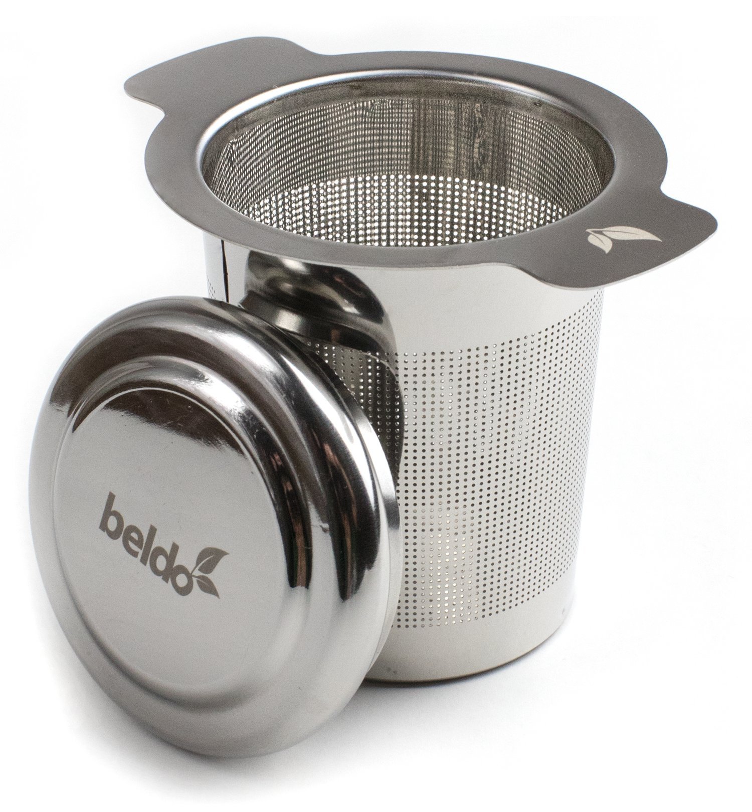 Beldo Tea Strainer with Fine Perforation Stainless Steel Tea Strainer Ideal for Loose Tea and Spices Suitable for Various Cups, Teapots and Glasses