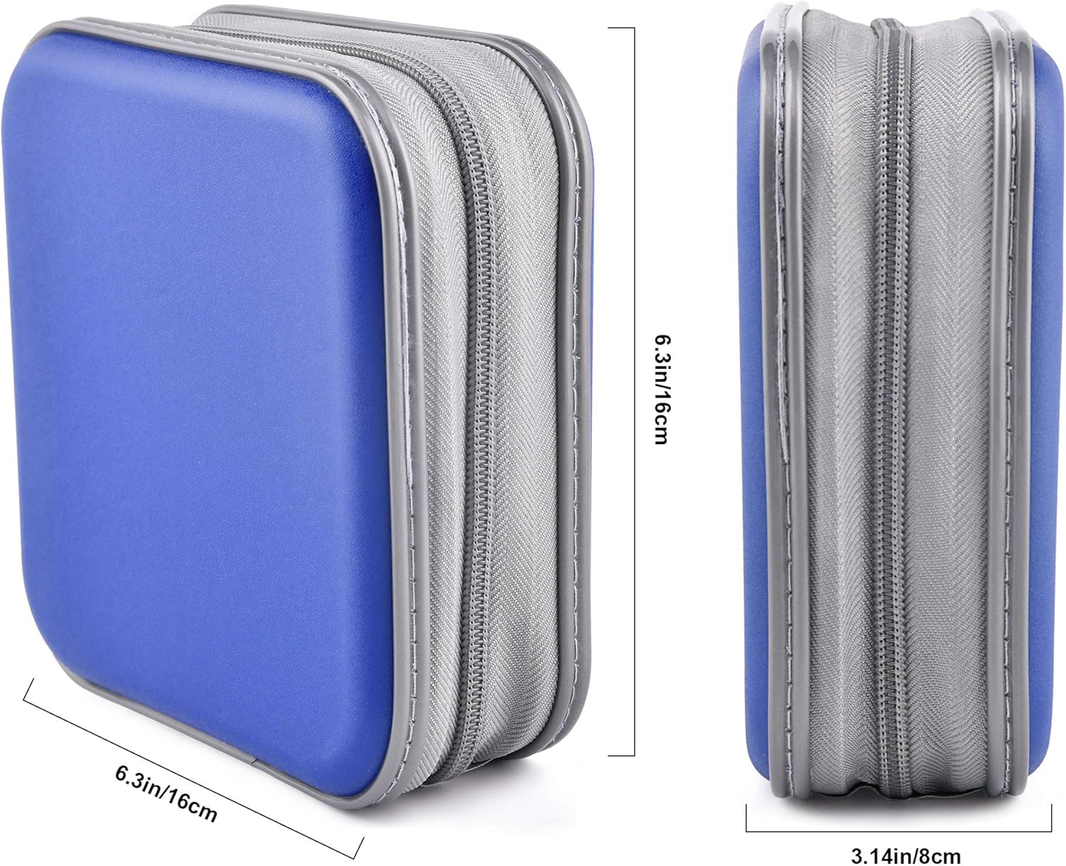 Bivisen CD Case, DVDS Wallet Holder, CD/DVD Case Wallet 40 Discs Heavy Duty Bag Binder Storage Booklet Album (Blue): Home Improvement