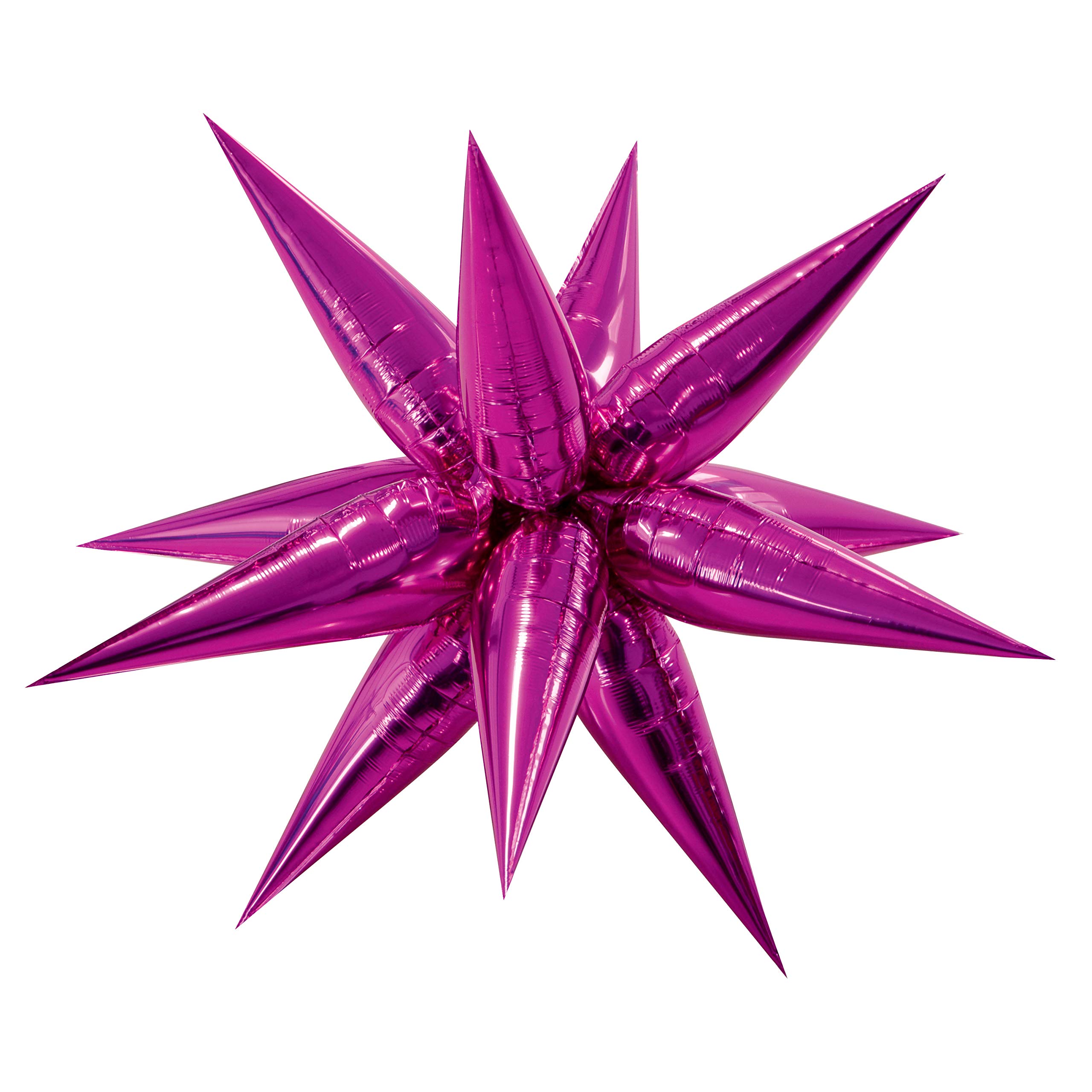 Unique Party 55774 - 40" Giant Foil 12 Point Pink Star Balloon