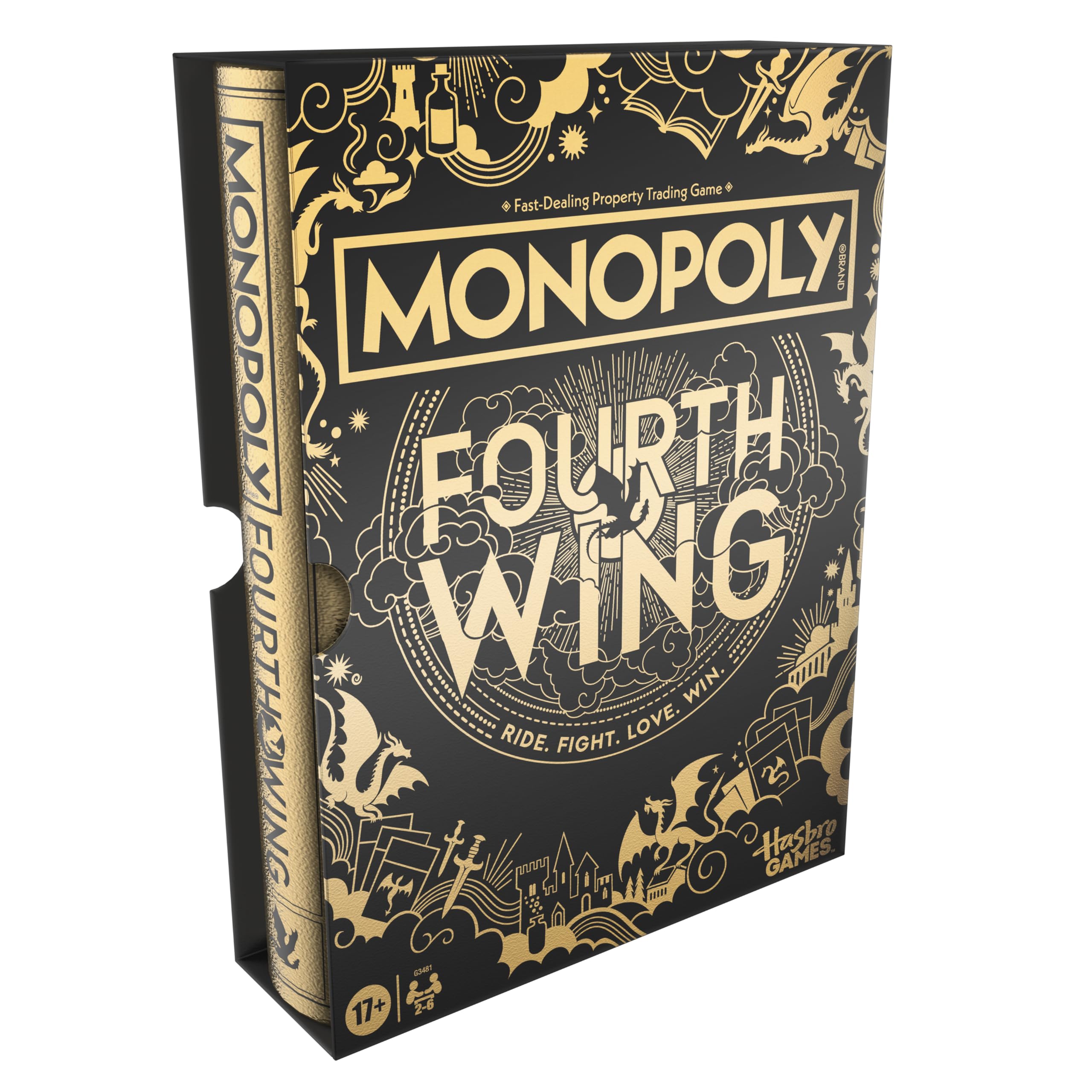 Monopoly Fourth Wing Edition Board Game for Adults | Officially Licensed Game In