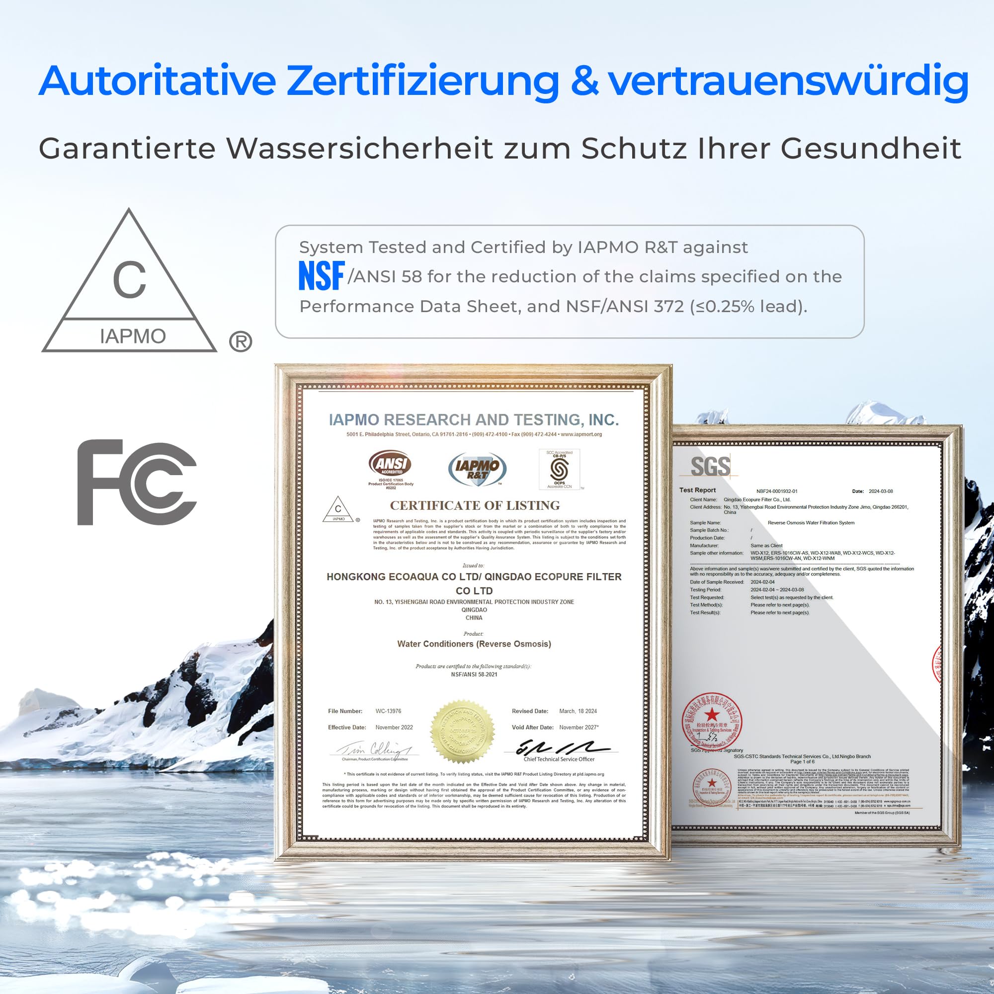 Waterdrop X12 Alkalisches Mineral pH+ Umkehrosmoseanlage, NSF/ANSI 58&372 Zertifiziert, 1200 GPD Schneller Durchfluss, 11-stufige Filtration Tanklos, 3:1 Rein zum Abfluss, Untertisch, BPA Frei 3