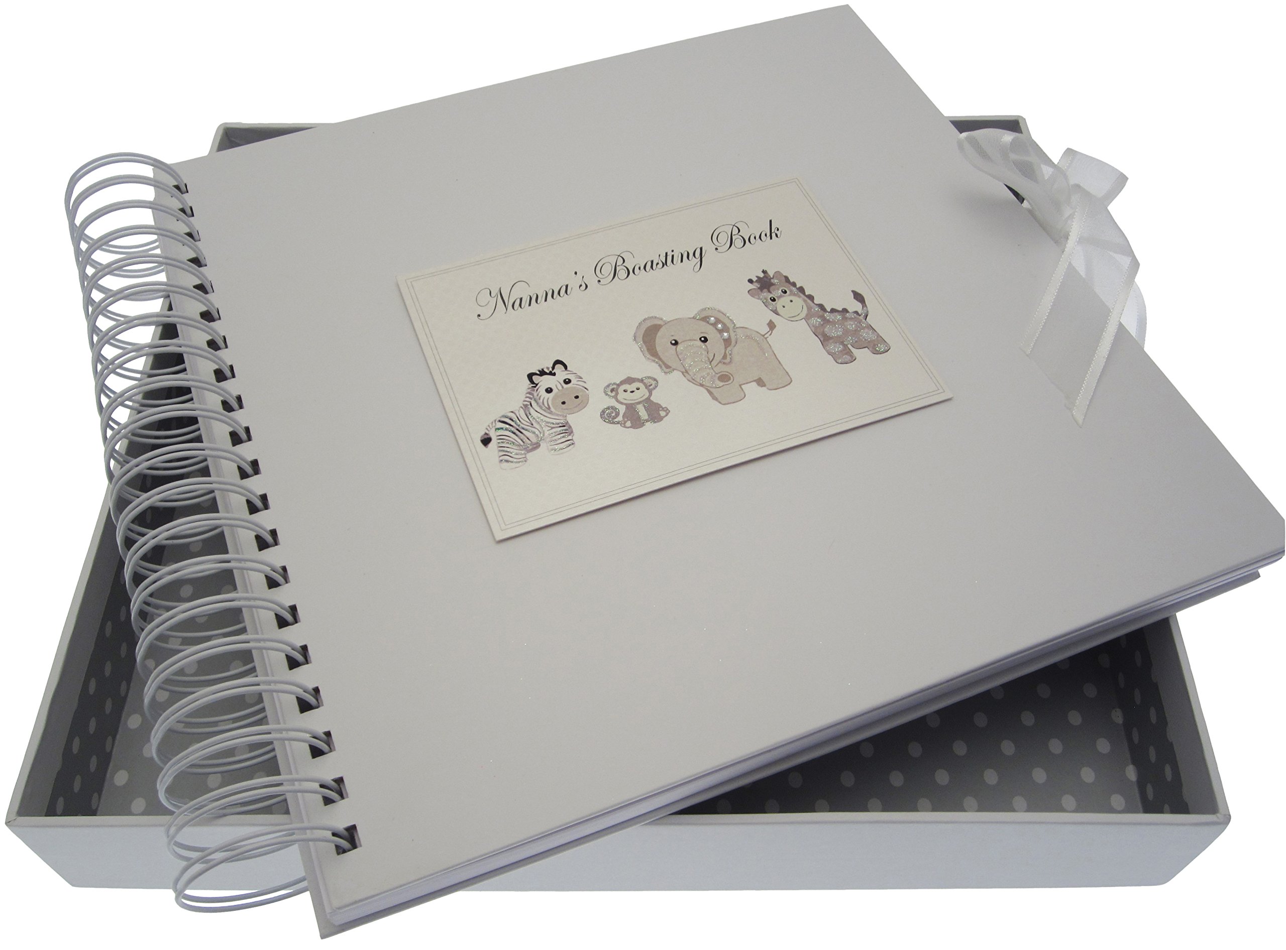White Cotton Cards Silver Toys Nanna's Boasting Card and Memory Book