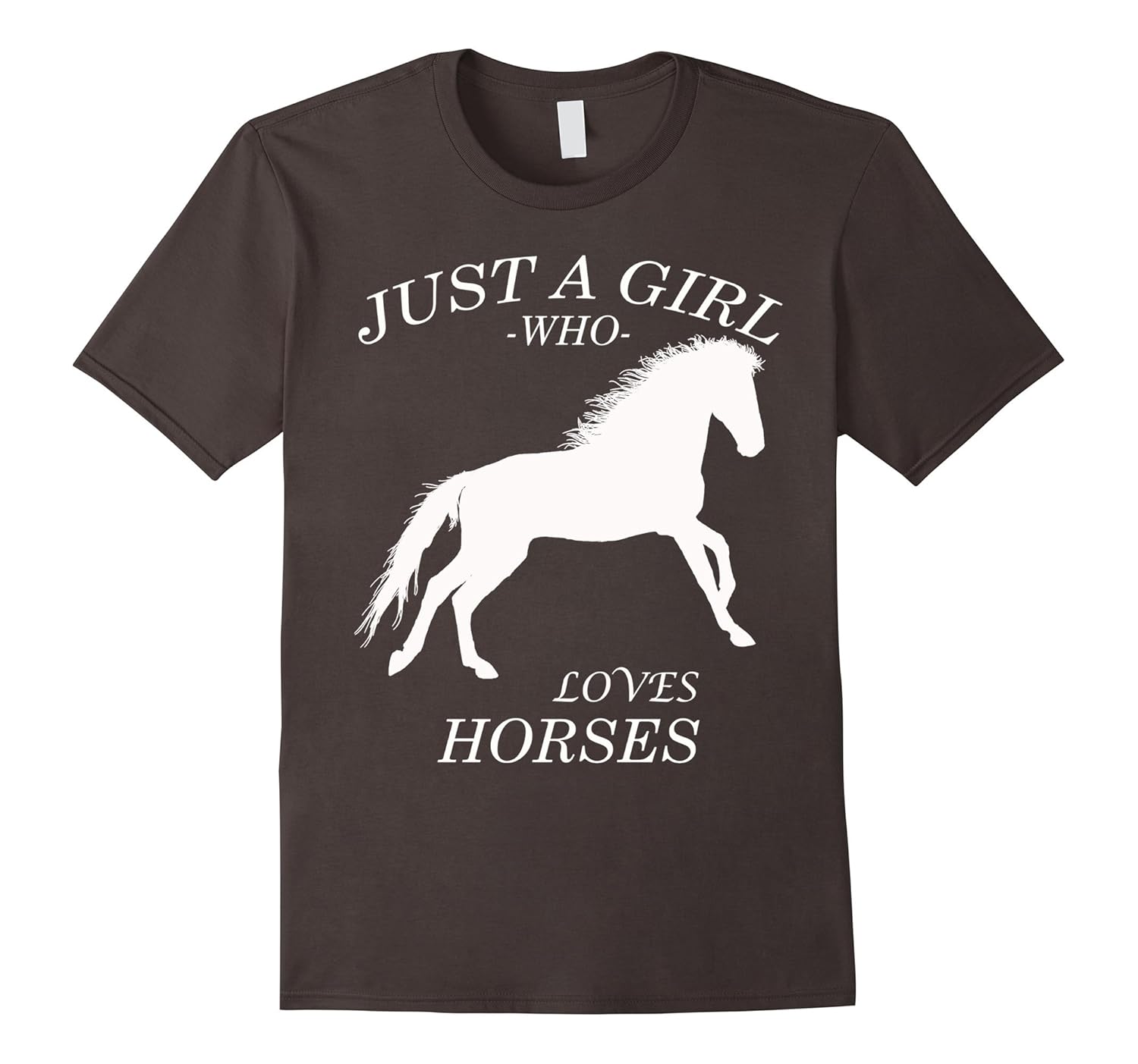 Just A Girl Who Loves Horses TShirt Silhouette Horse shirtTShirt