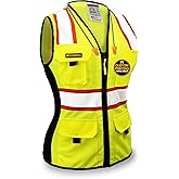 KwikSafety - Charlotte, NC - FIRST LADY Safety Vest for Women, High Visibility Reflective Strips, Meets ANSI & OSHA