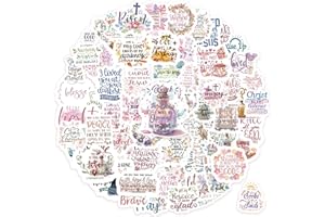 300Pcs Inspirational Christian Stickers,SLAPAFLIFE Motivational Stickers for Students and Adults,Christian,and Bible Verse Stickers for Journaling,Inspirational, Motivational & Uplifting Designs