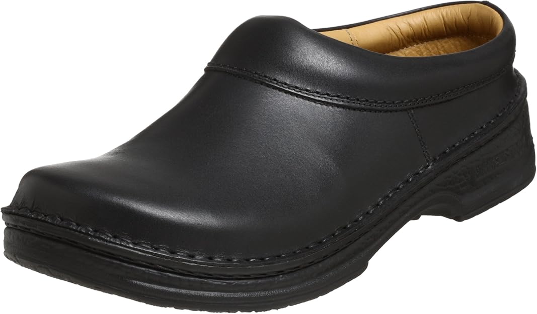 Footprints by Birkenstock Alton Leather Clogs (48 EU/US Men 15, Black