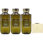 Bath & Body Works Free As A Flower 3 Body Washes with a Creamy Rose Bar Soap - Full Size