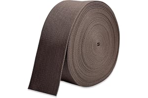 ZHFMLY Wide Webbing Straps for Replacement Lawn Chair 2inch 12 Yards Heavy Polyprorylene Straps for Outdoor DIY Gear Repair Pet Collars Decorative Webbing Straps for Crafts Bags