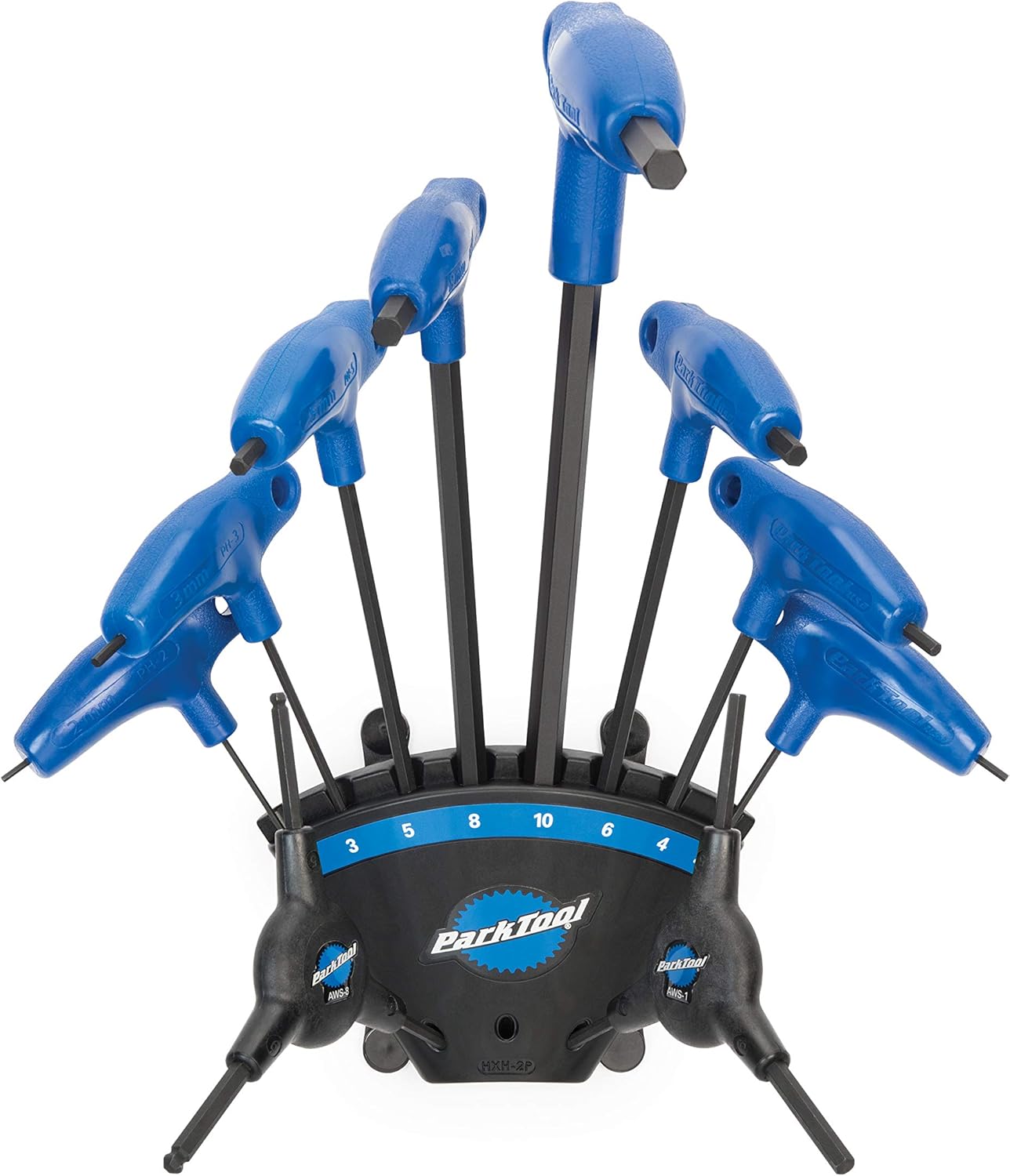 Park Tool PH-1.2 P-Handled Hex Wrench Set including Holder Tool, Blue - Image 3