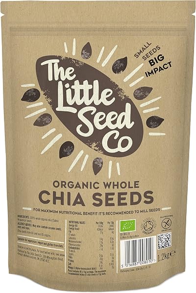 The Little Seed Co Organic Whole Chia Seeds 1.2kg