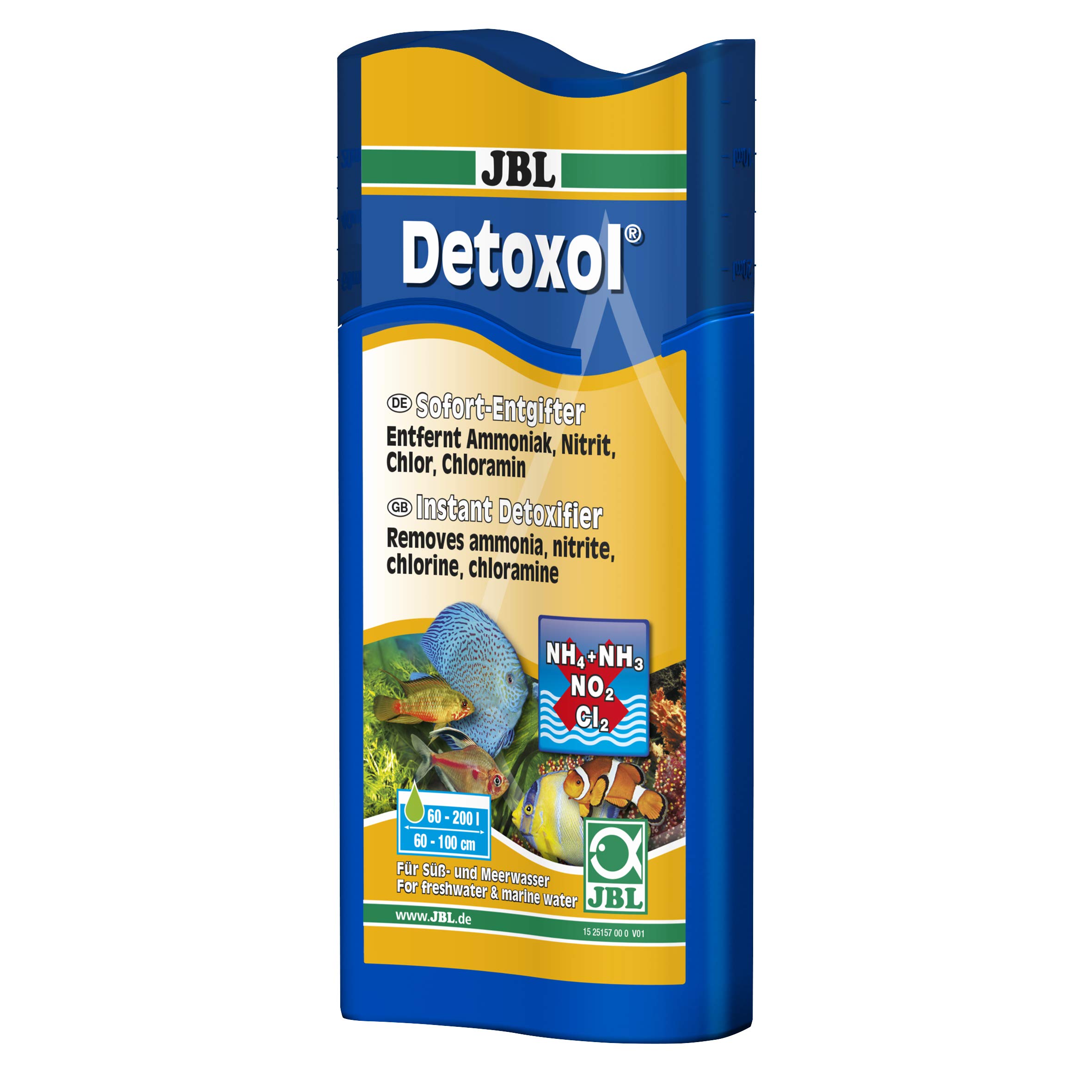 JBL Detoxol 250 ml, Instant detoxifier for healthy aquarium water