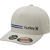 Hurley Mens Baseball Cap - Breathable Stretch Quick Dry Fitted Ball Cap - Lightweight Curved Bill Baseball Caps for Men