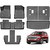 Cartist Floor Mats Fit for GMC Acadia 2017-2023 6-Passenger, All Weather Floor Mat & and Cargo Liner for Acadia Accessories, Heavy Duty Carpet Protection