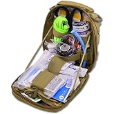 Lightning X Gunshot Trauma/Hemorrhage Control Kit in MOLLE IFAK Pouch - TAN