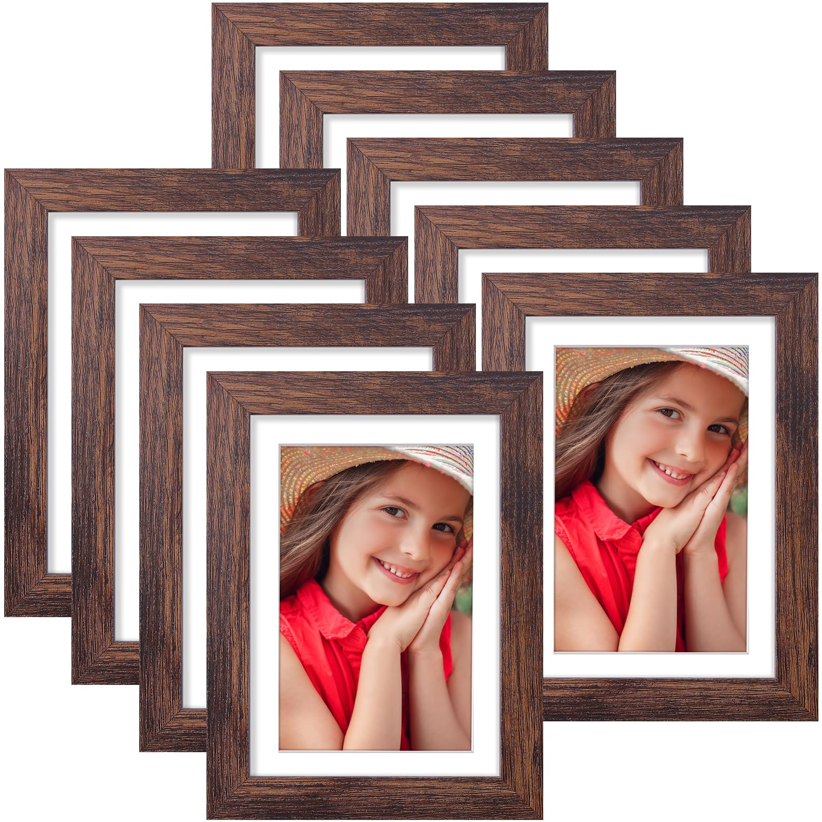 Vittanly 5x7 Picture Frames for Wall Set of