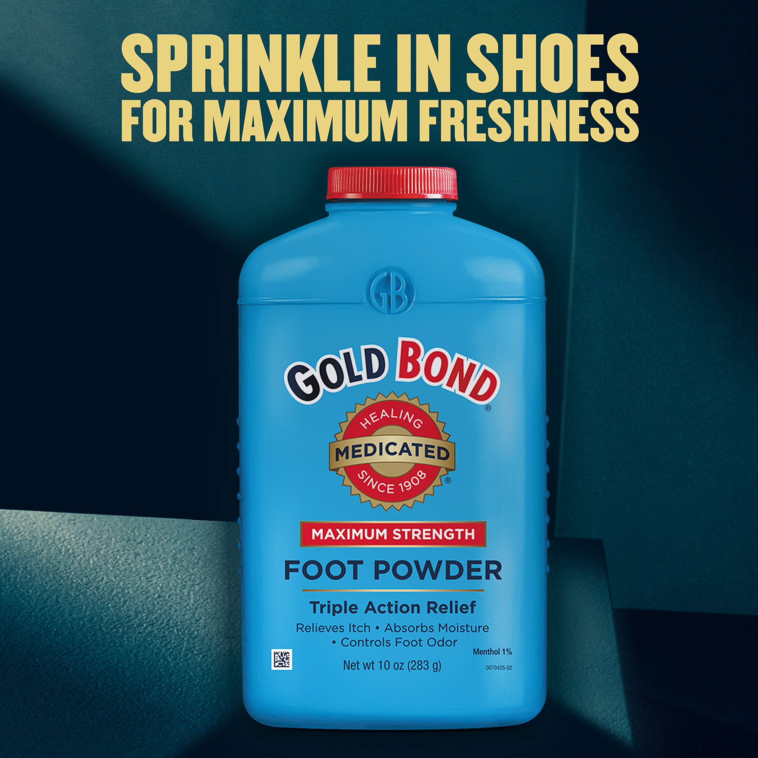 Gold Bond Medicated Foot Powder 10 oz., Maximum Strength Odor Control ...
