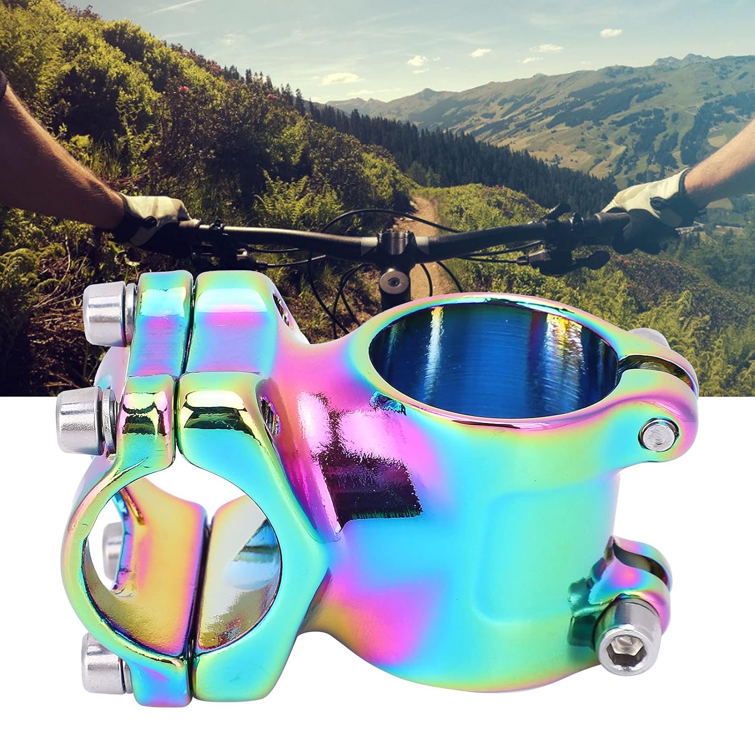 Bike Stem, 25.4x35mm Mountain Bike Stem Colorful Amazon.in Electronics