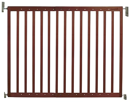 dark wood baby gate
