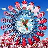 Eiryhope Hummingbird Animated Wind Spinner - 12In
