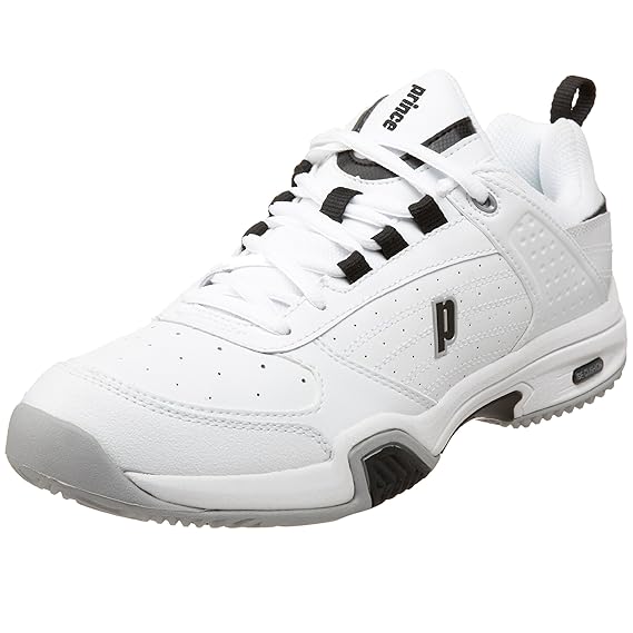 Buy Prince Men's Smash Tennis Shoe, White/White/Black, 8.5 M US at