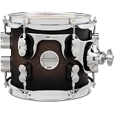PDP Concept Maple 7x8 Suspended Tom Satin Charcoal Burst Lacquer with Chrome Hardware