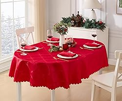 Newbridge Oval Tablecloth, 60 x 102 Inch, Ribbons