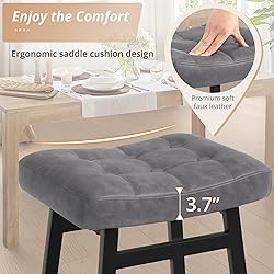 LUE BONA Counter Height Bar Stools Set of