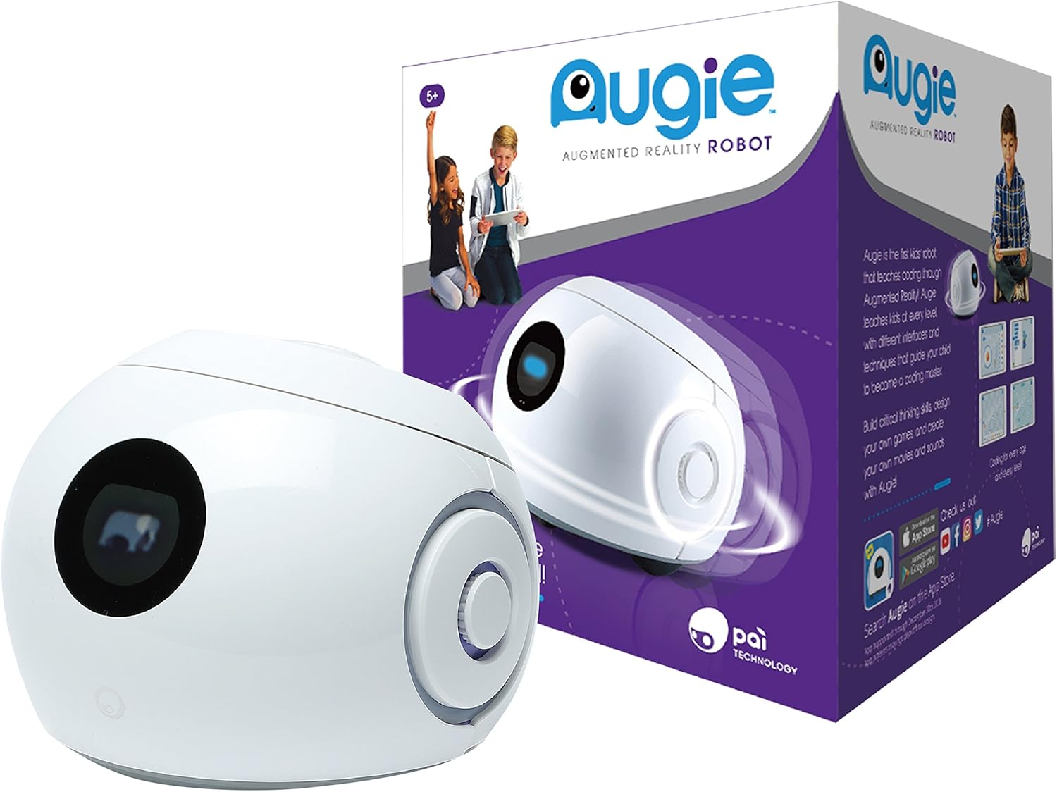 PAI TECHNOLOGY Augmented Reality Coding Robot, Augie