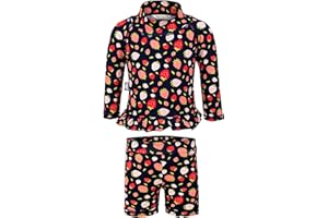 Jan & Jul Long Sleeve 2-pc UV Swim-Suit Set with Shorts (Baby, Toddler, Kids)