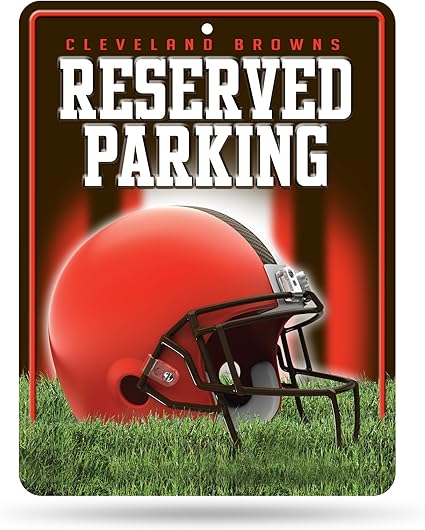 Amazon Com Nfl Cleveland Browns 8 Inch By 11 Inch Metal Parking