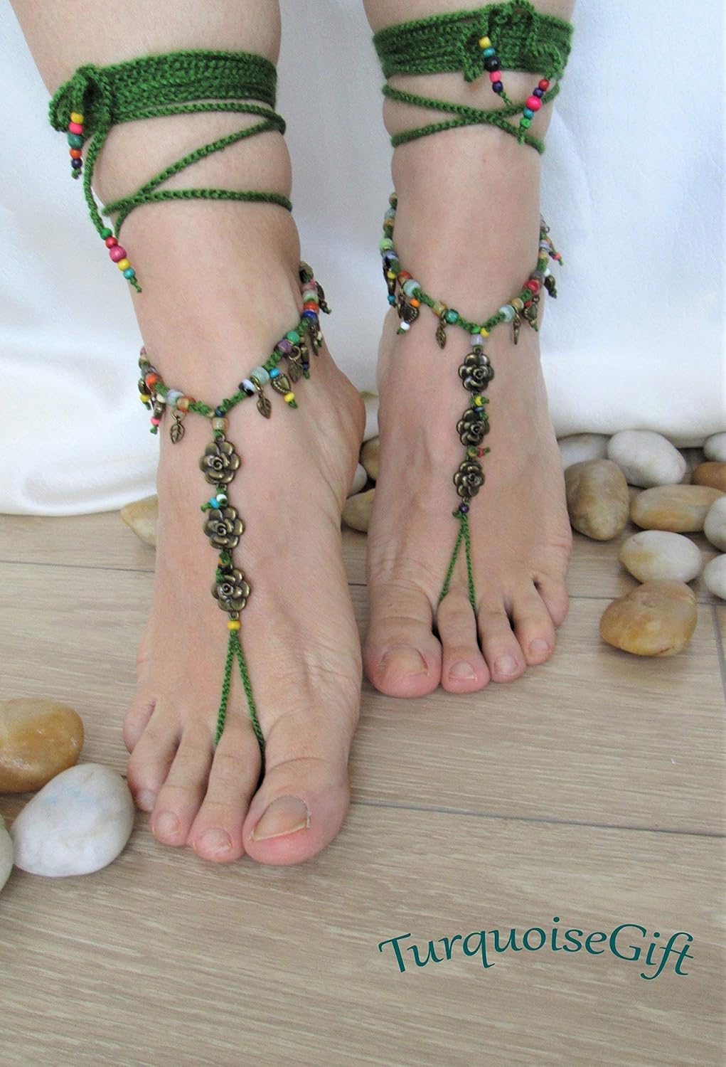 boho barefoot sandals