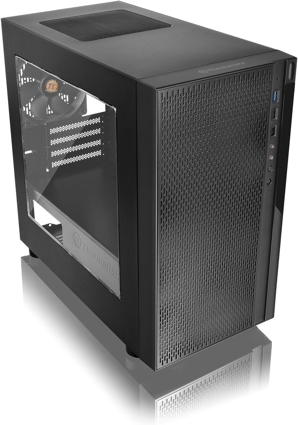 Thermaltake Versa H18 Window Micro ATX Tower Case - Black - Image 5