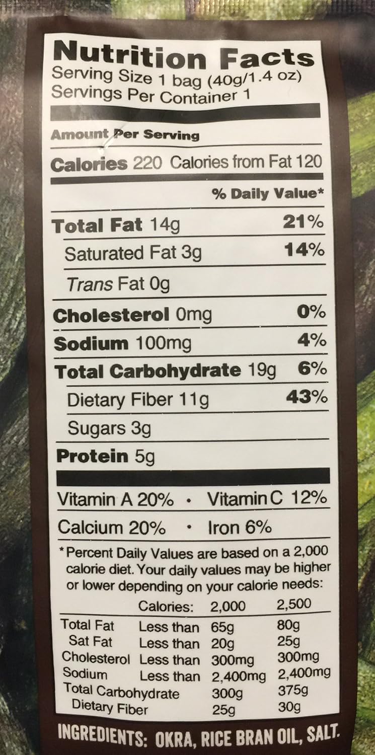Okra Chips Nutritional Value Besto Blog