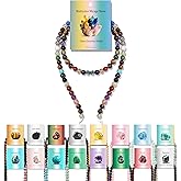 Vinswet 90pcs 4mm Multicolor Natural Stone Beads Round Genuine Real Stone Beading Loose Gemstones DIY Smooth Bead for Bracelet Necklace Earrings Jewelry Making