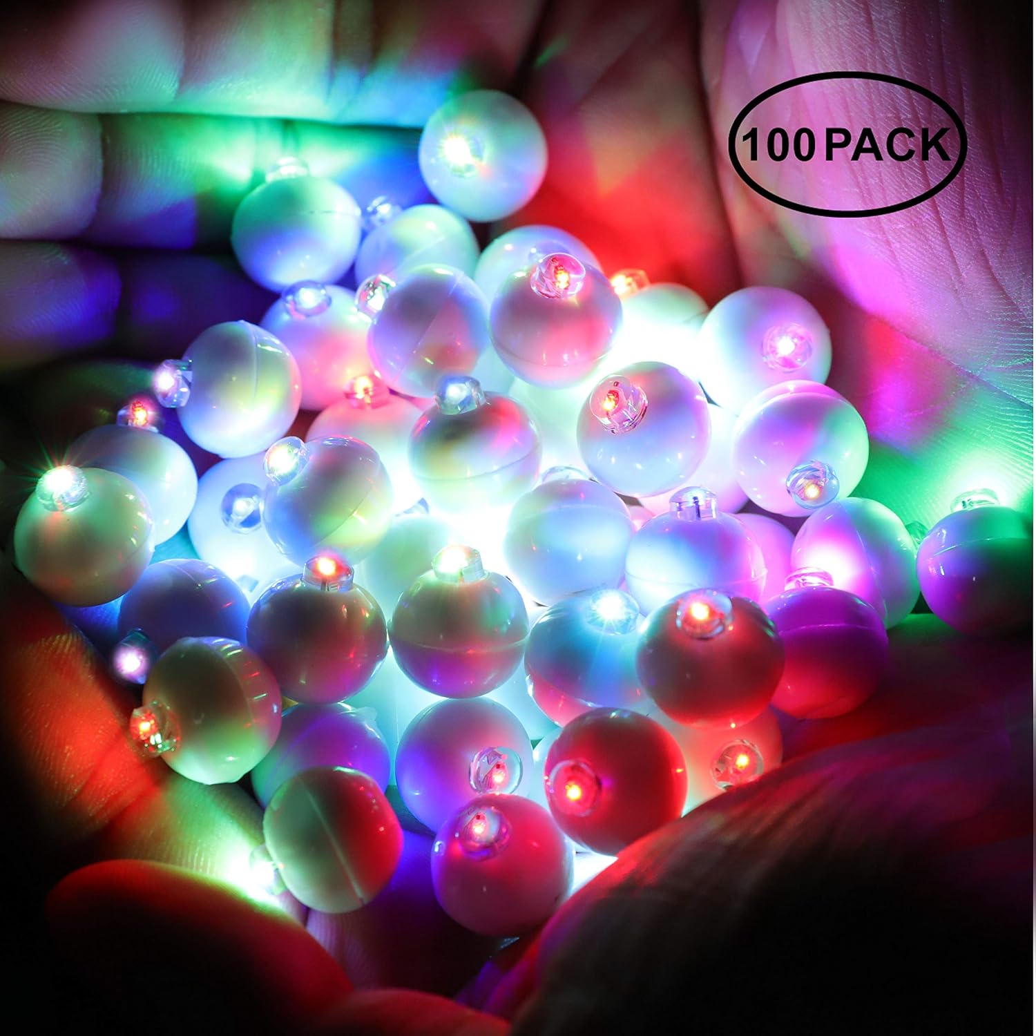 Neo LOONS 100pcs/lot 100 X Multicolor Round Led Flash Ball