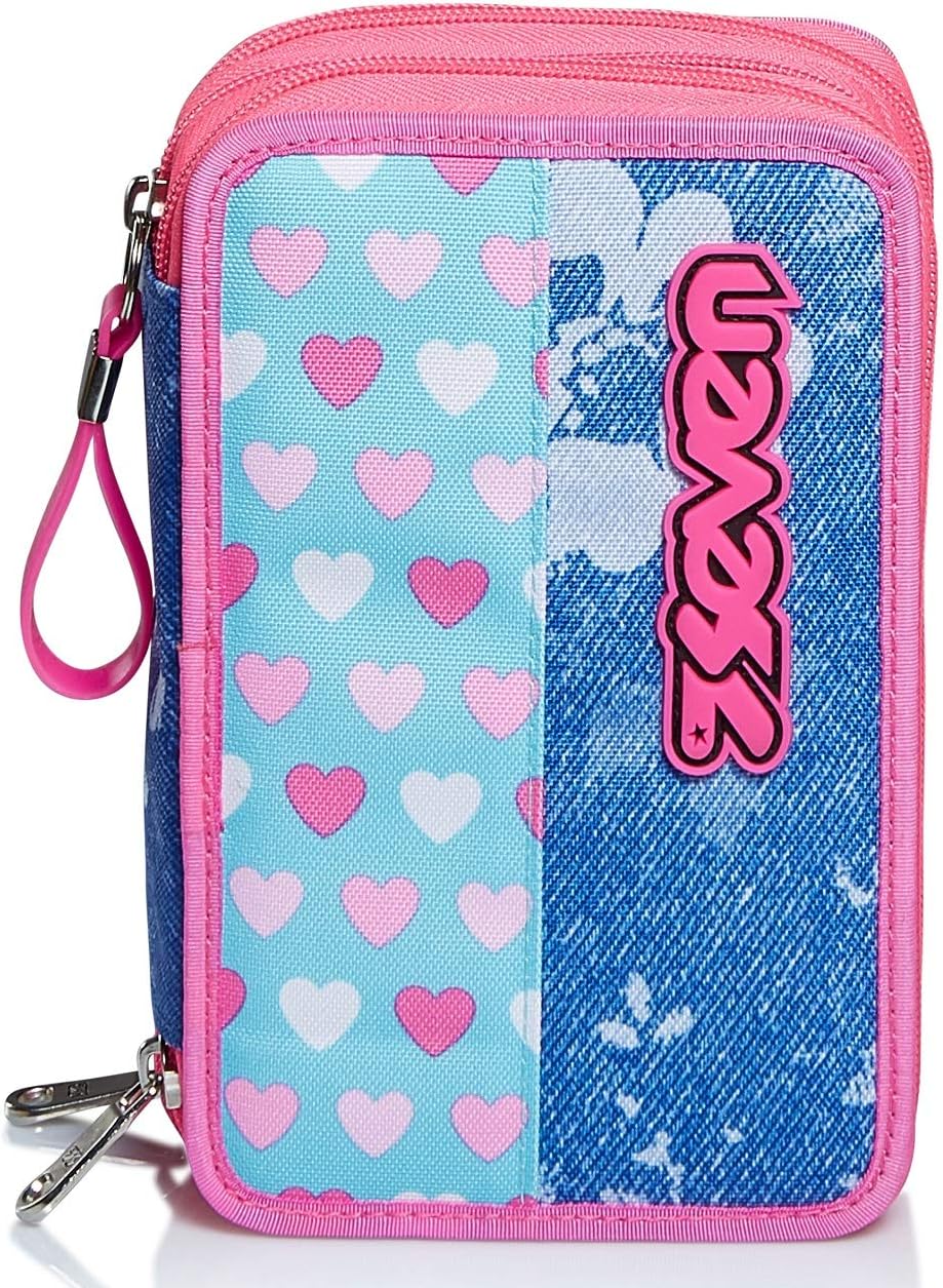 Seven Pencil case, Pen bag, multicolor, Box for Stationery Pen Pouch filled with Pens, Markers & more - Image 3
