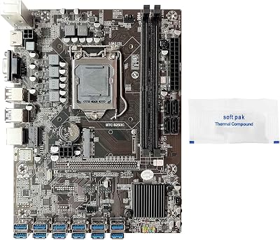 Oikabio B250C BTC Mining Motherboard 12 PCIE USB3.0 LGA1151 DDR4 MSATA ETH