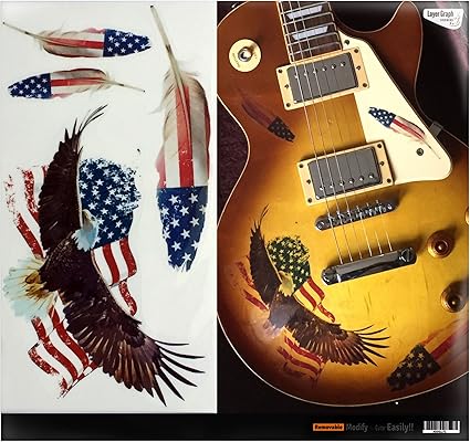 Amazon Com Inlaystickers Sticker Decal Lg 001 Ae Musical Instruments