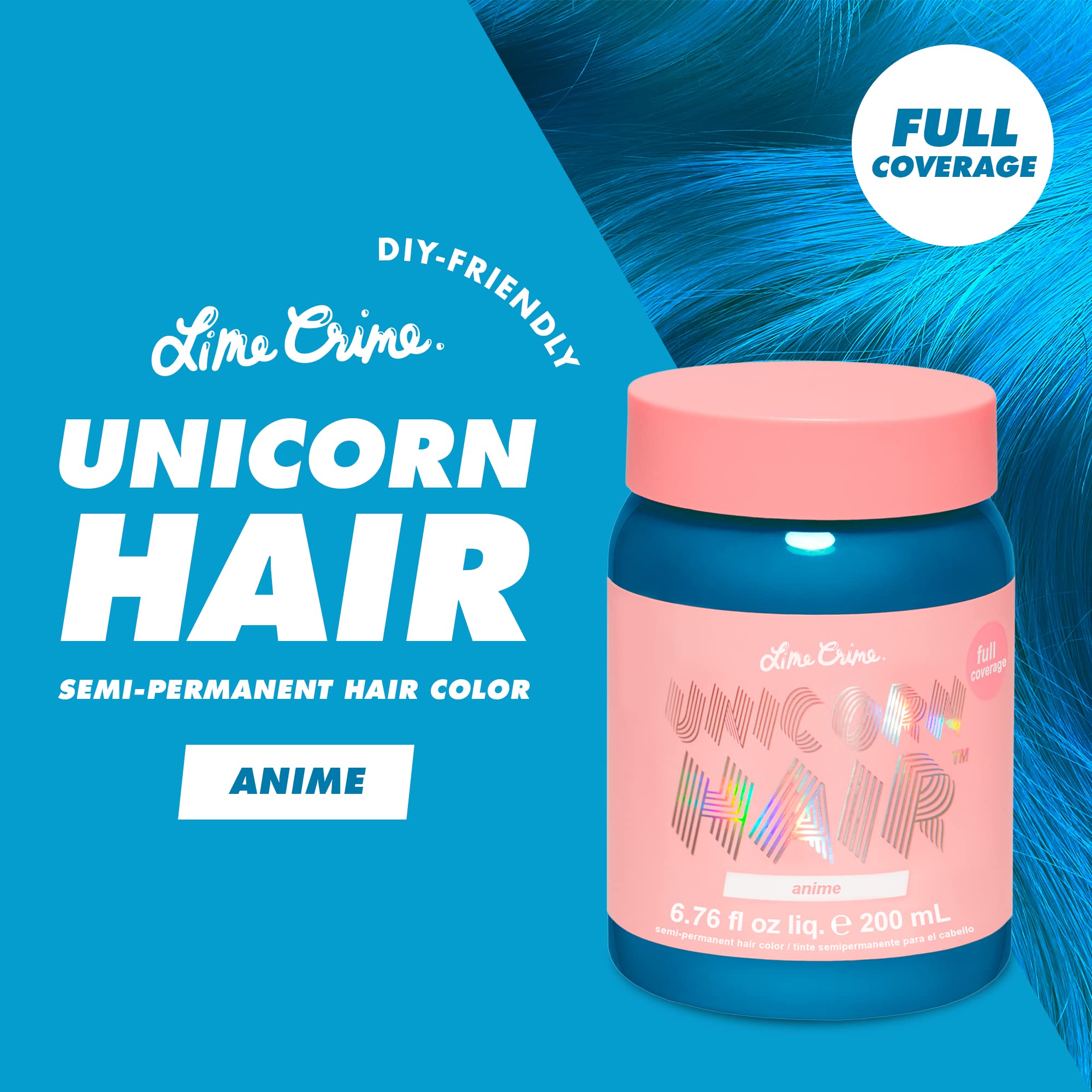 Mua Unicorn Hair Dye Full Coverage, Anime (Candy Blue) - Vegan and ...